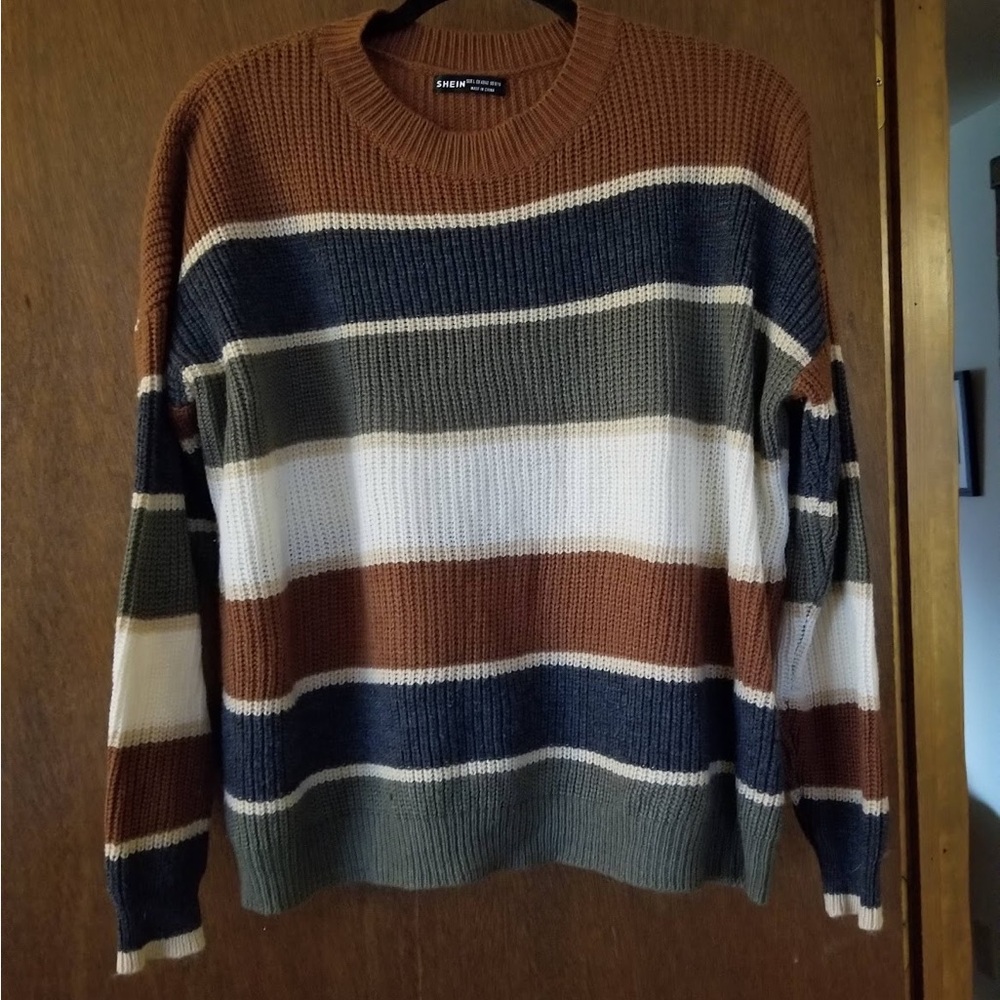 Striped Sweater in Earth Tones